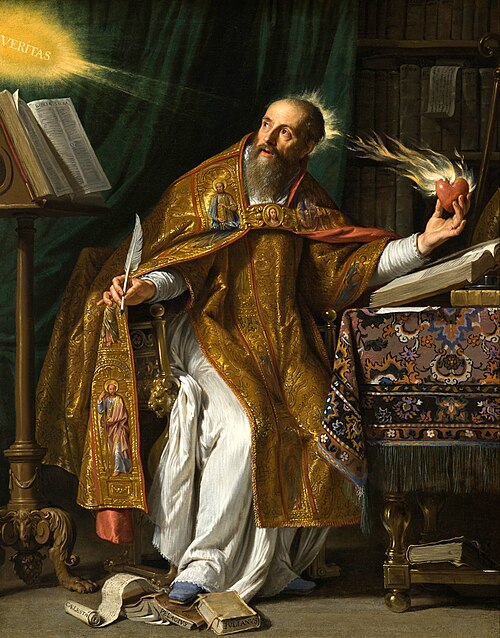 Portrait de Augustin d'Hippone (saint Augustin), Philosophie chrétienne (patristique) (354-430)