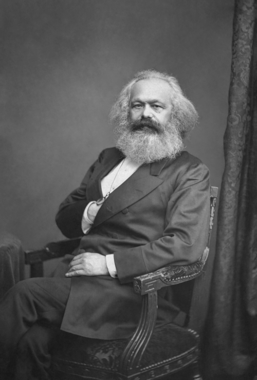 Portrait de Karl Marx, Matérialisme historique (1818-1883)