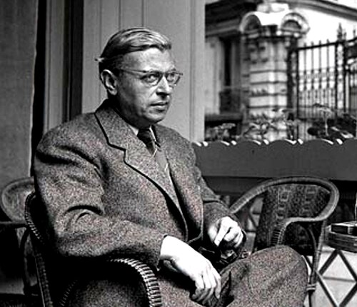Portrait de Jean-Paul Sartre, Existentialisme (1905-1980)